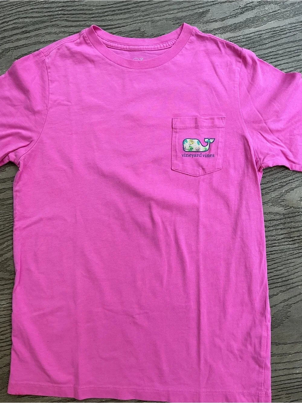 Vineyard Vines Girls' Dual Pink Pocket Tees - Hot Pink & Light Pink